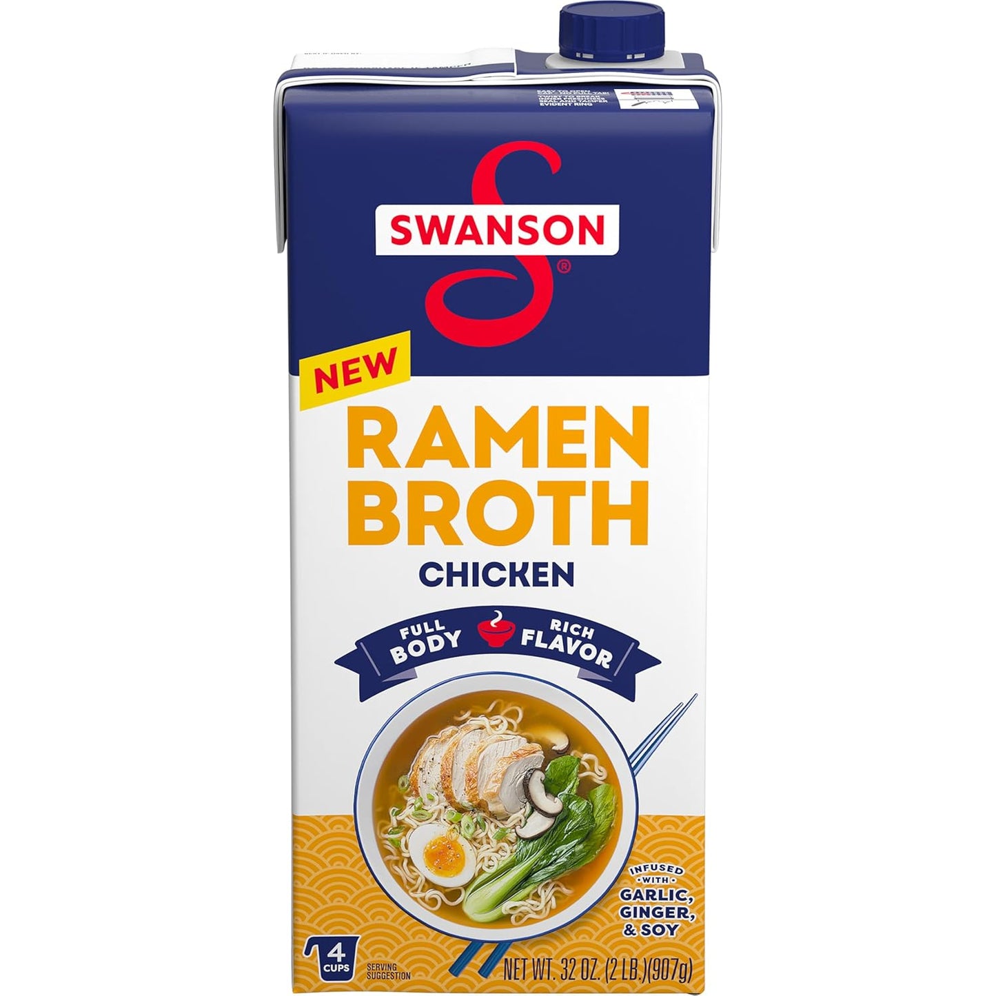 32 oz shelf-stable carton yielding multiple servings