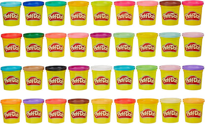 36 cans of 3-ounce play-doh modeling compound in assorted colors