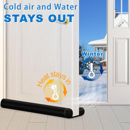 36-inch base length, cuttable down to 30", 32", or 34" to fit standard interior doors