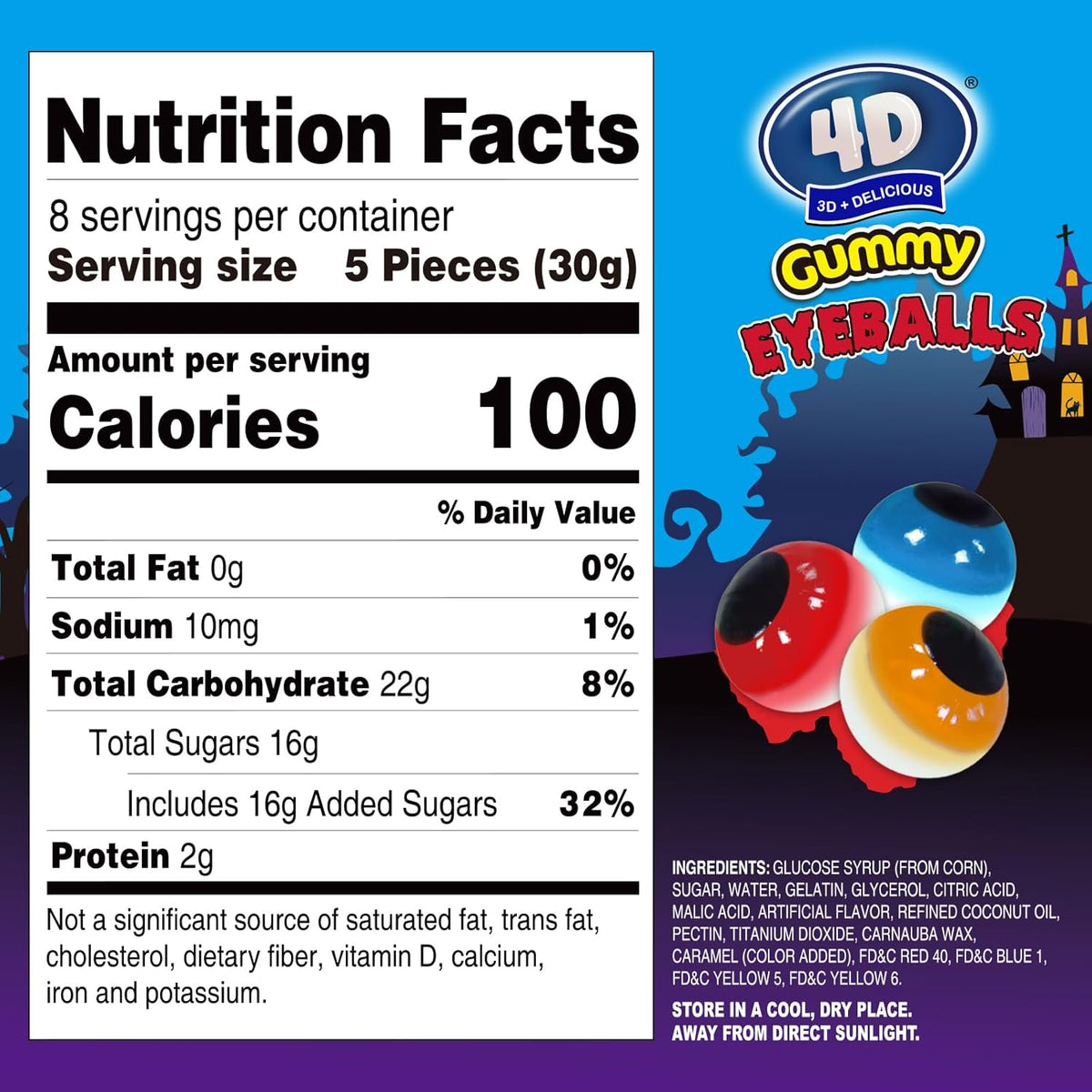 36 individually wrapped pieces for hygiene and portion control