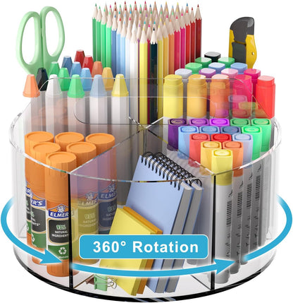 360-degree rotating turntable base for full compartment access without lifting