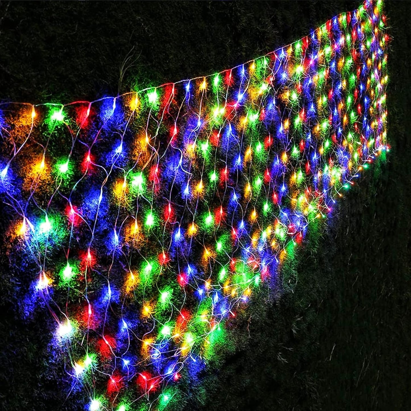 360 led net on 12ft x 5ft mesh with 16.5ft lead cable for flexible placement