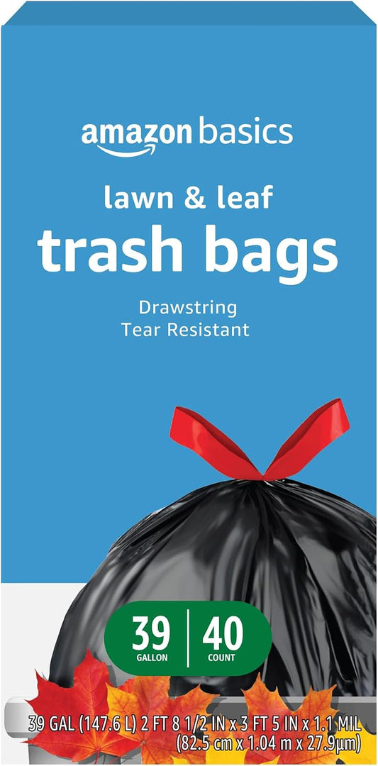 39-gallon capacity per bag for large yard loads