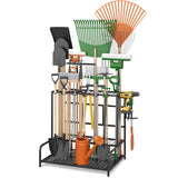 GardenPro Modern Broom Holder – Simple Home Storage Rack, Streamlined Alloy Steel with Clean Lines