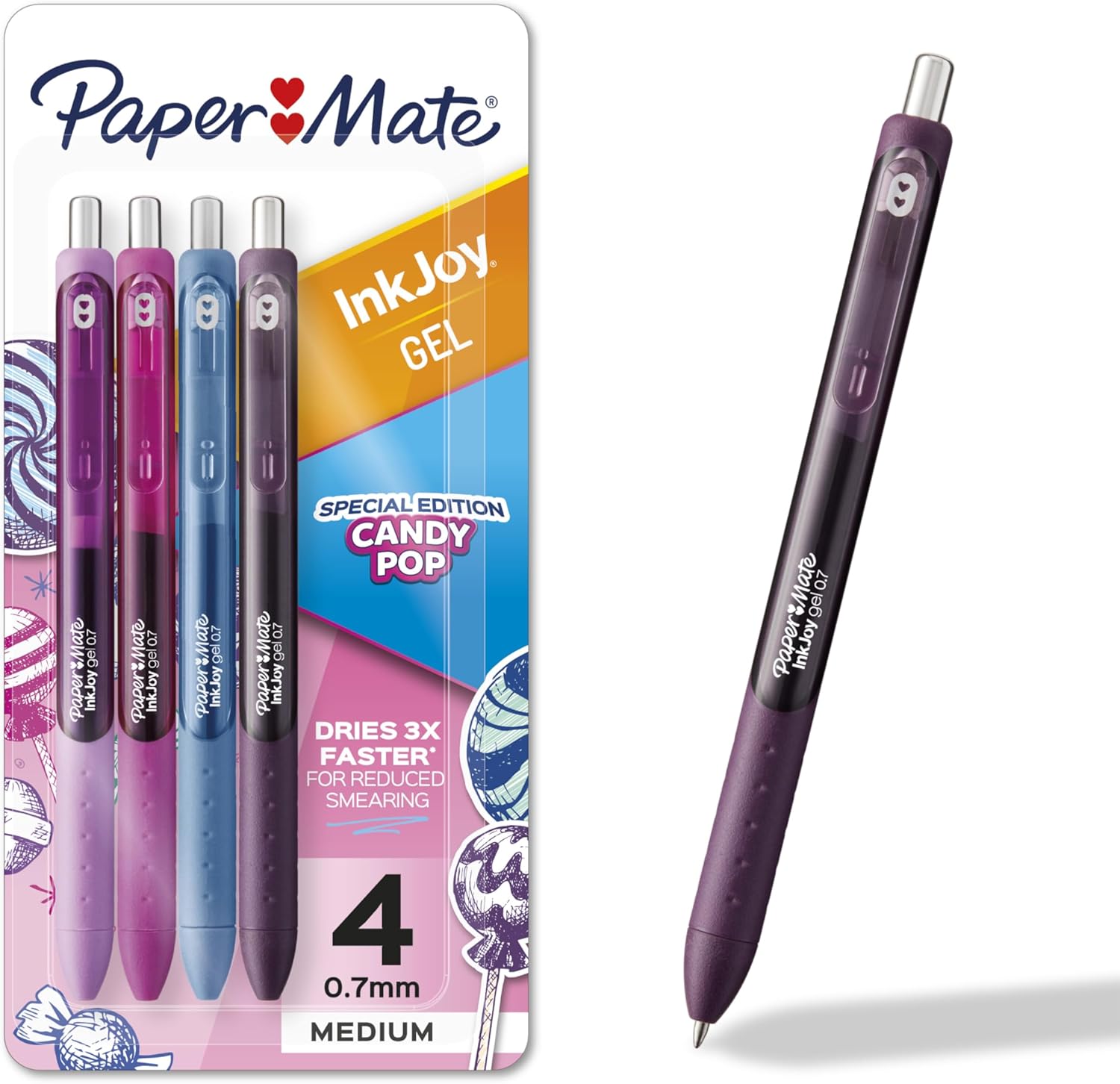 3x faster-drying gel ink (vs pilot g2) for smudge-free writing