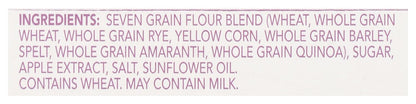 4.9 oz resealable pantry box with serving size of 3 slices (18 grams)