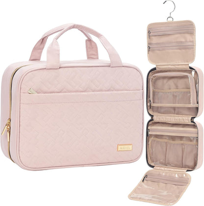 4-compartment foldable interior that opens flat for access and compacts to a slim 1.57-inch profile