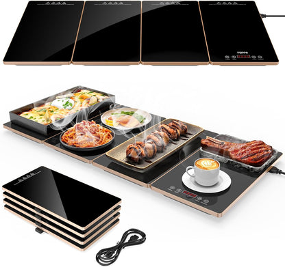 4 detachable, stackable modular panels (scalable from solo use to catering-scale)