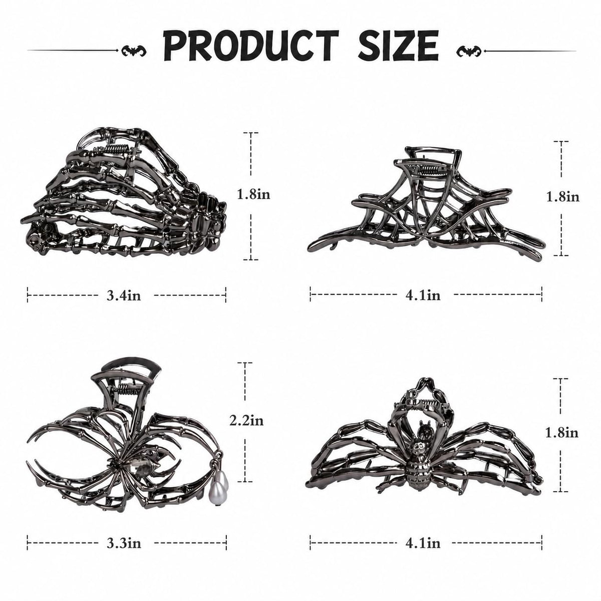 4 different sizes engineered for thick, thin, fine, long, and short hair