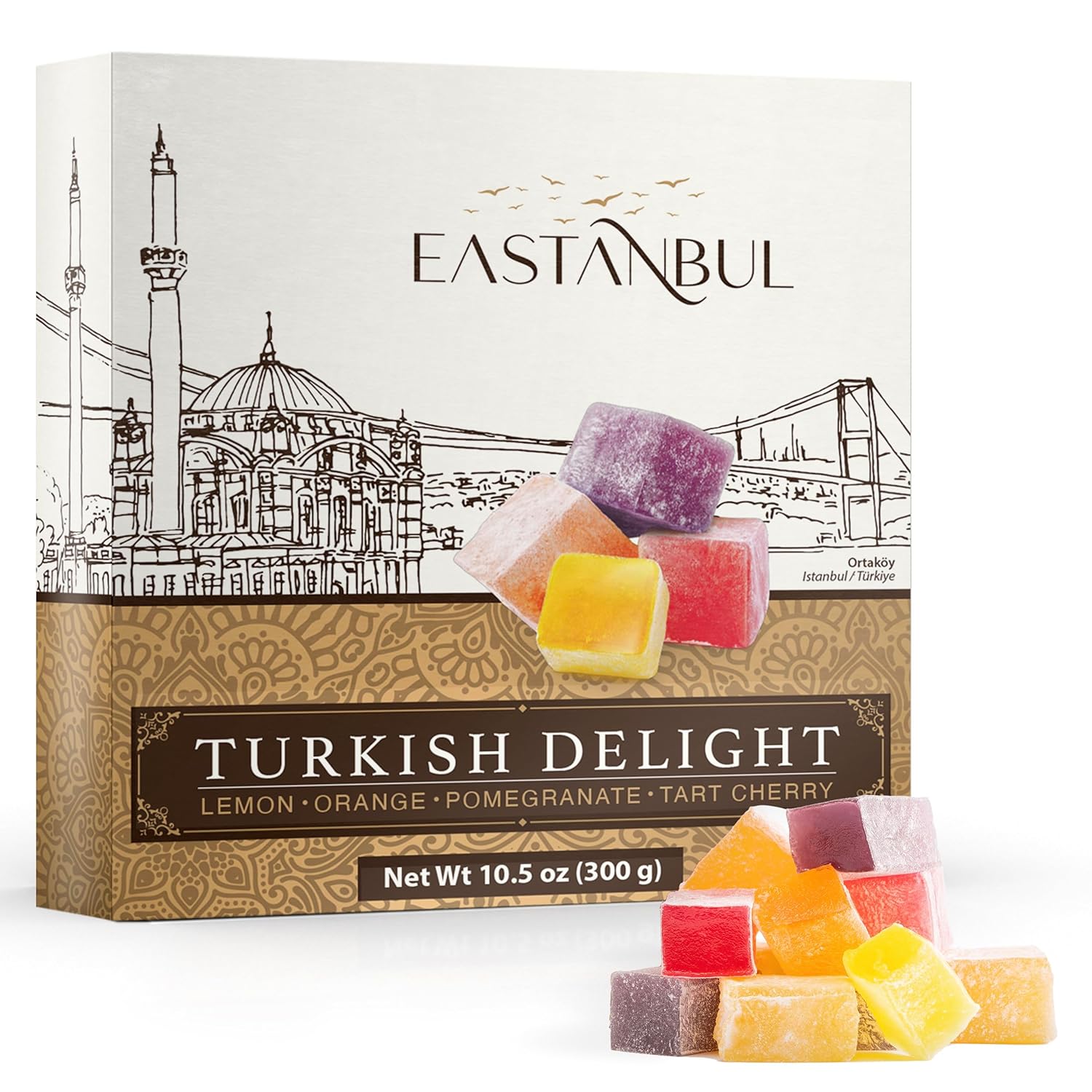 4-flavor assortment: pomegranate, orange, tart cherry, and lemon