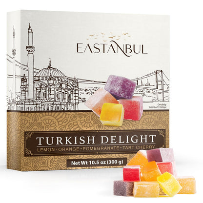4-flavor assortment: pomegranate, orange, tart cherry, and lemon