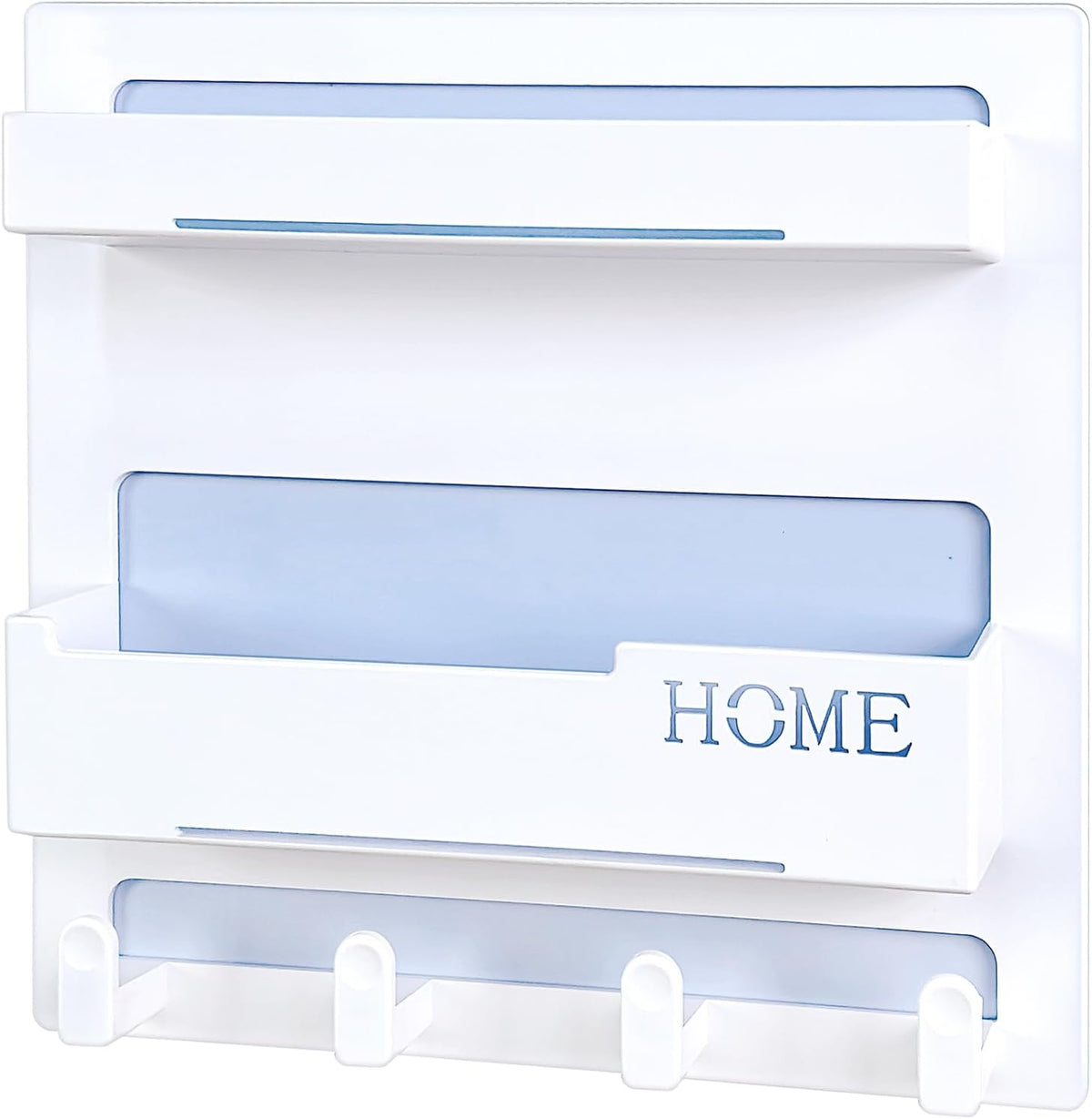 4 integrated bottom hooks for hair ties, headphones and small accessories