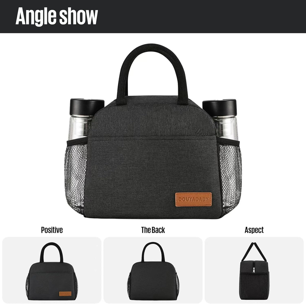 4 internal compartments within an 11 x 6.1 x 8.86 inch rectangular body
