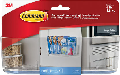 4 lb weight capacity with included command adhesive strips
