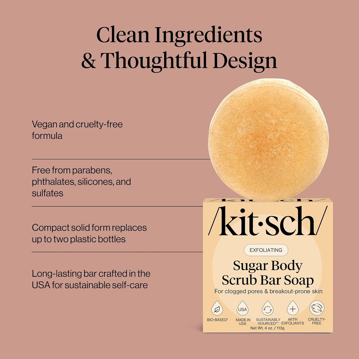4 oz bar soap format that lathers like a traditional body soap