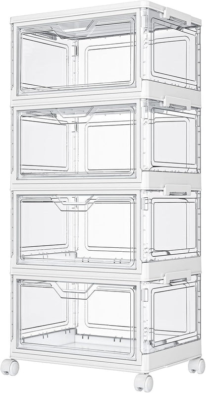 4-tier stackable design totaling 92qt capacity