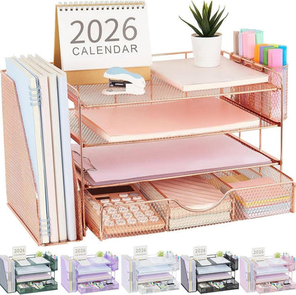 4-tier (with 5-tier upgrade variant) vertical letter-size paper tray configuration