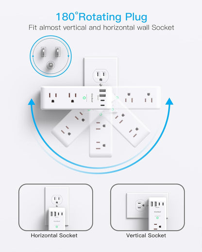 4 usb charging ports including 2 usb-c with smart ic auto-detection (up to 3a/5v per port)