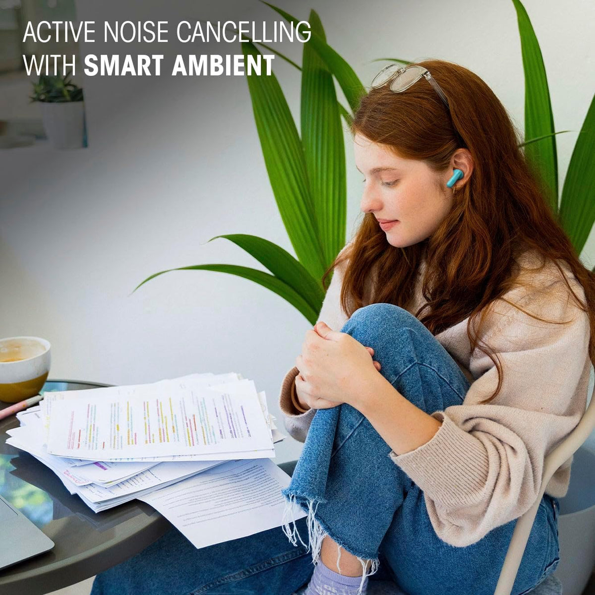40 hours total playback (10h earbuds + 30h charging case) with usb-c fast charge