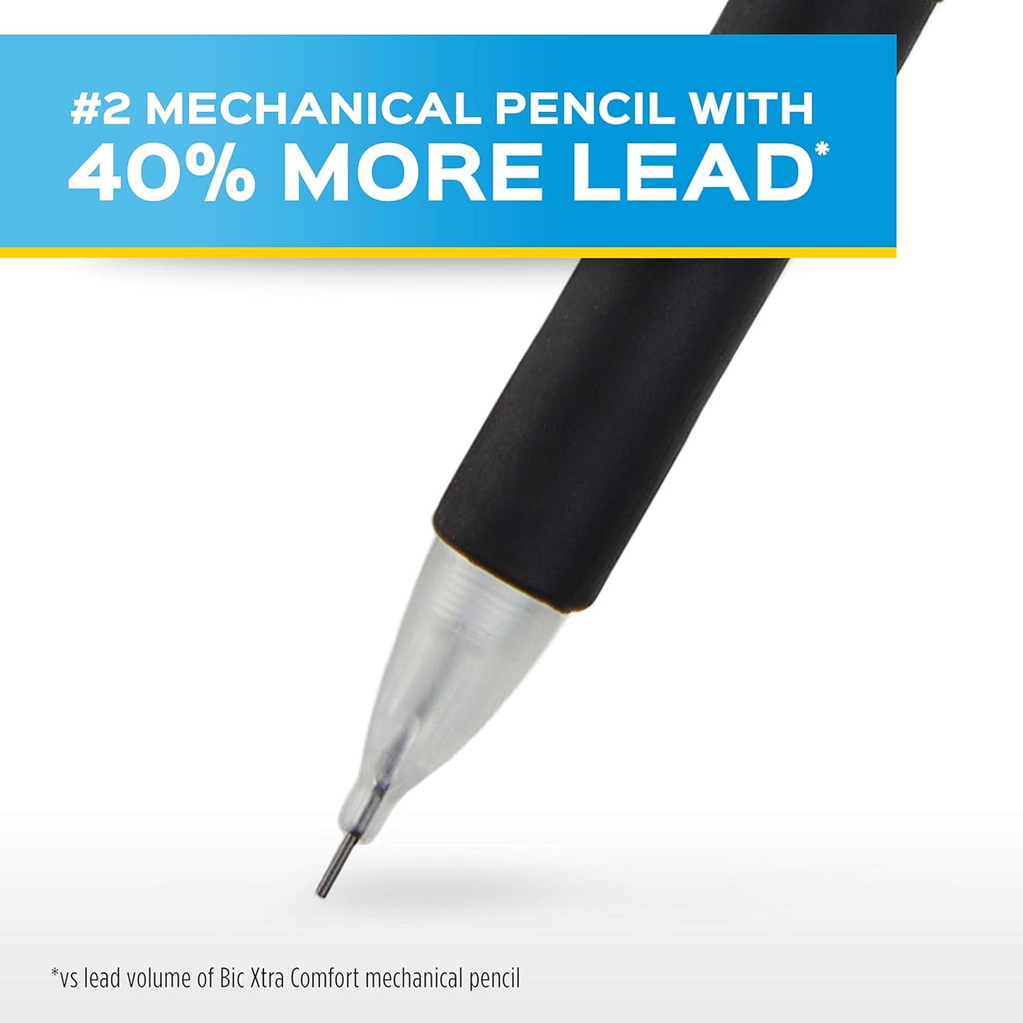 40% more lead per pencil than competing mechanical pencils