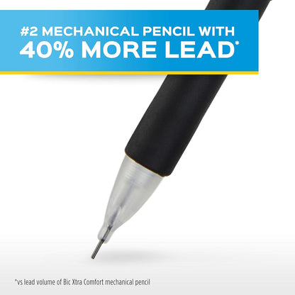 40% more lead per pencil than competing mechanical pencils