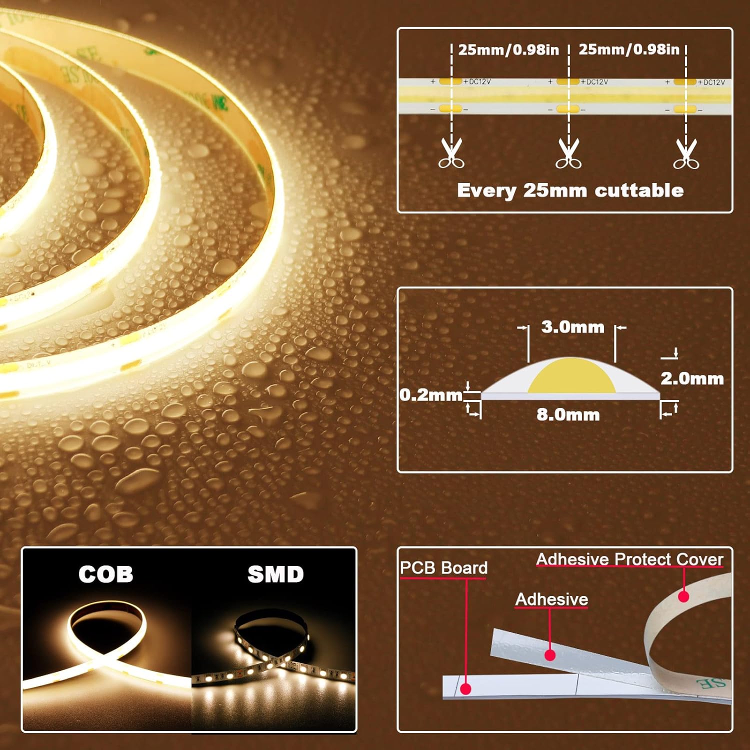4000 lumen output at 35w with 180° beam angle for wide coverage