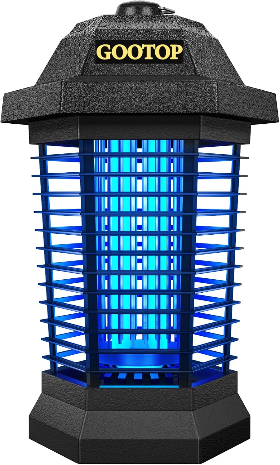 4200v high-voltage electric grid that instantly zaps flying insects on contact