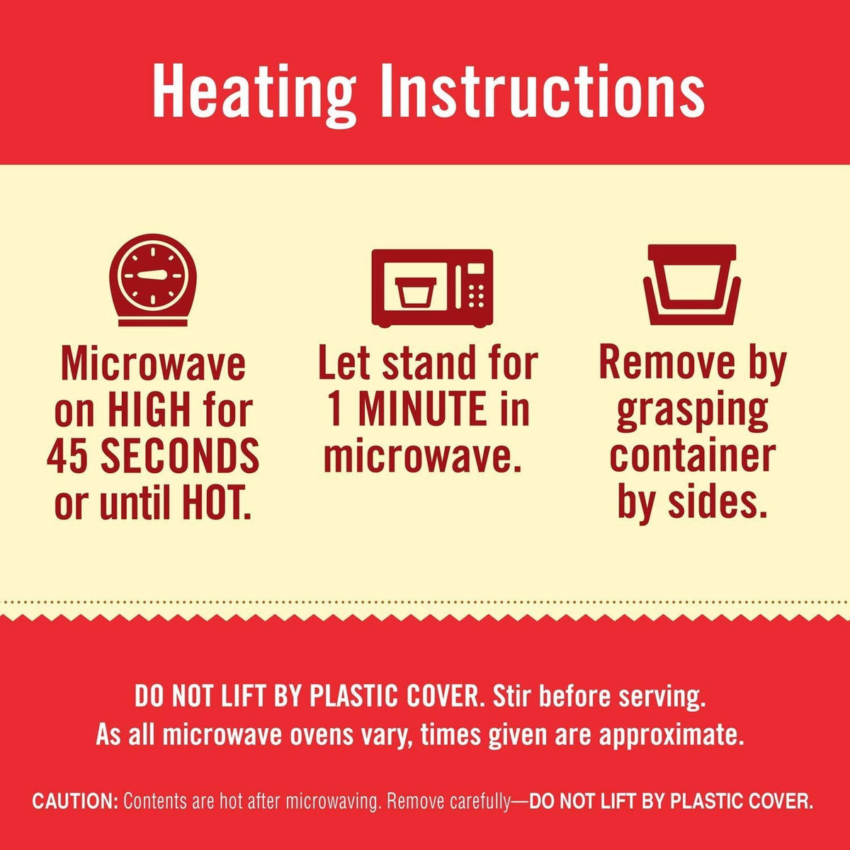 45-second microwave preparation