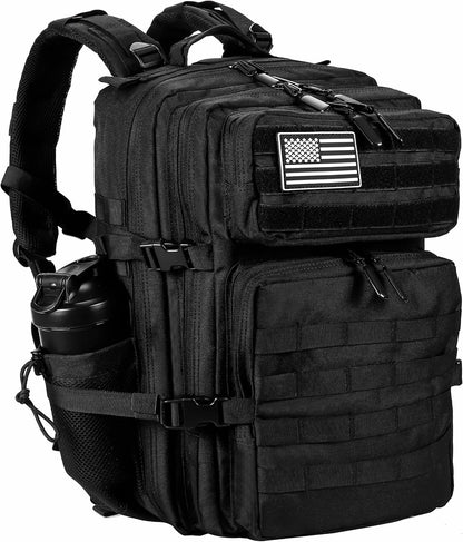 45l storage volume in a 12 x 20 x 12 inch soft-shell pack weighing 1.25 kg