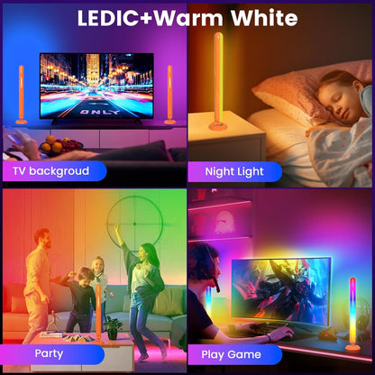 47 lighting modes and 8 preset scenes for movies, games, sports, and parties