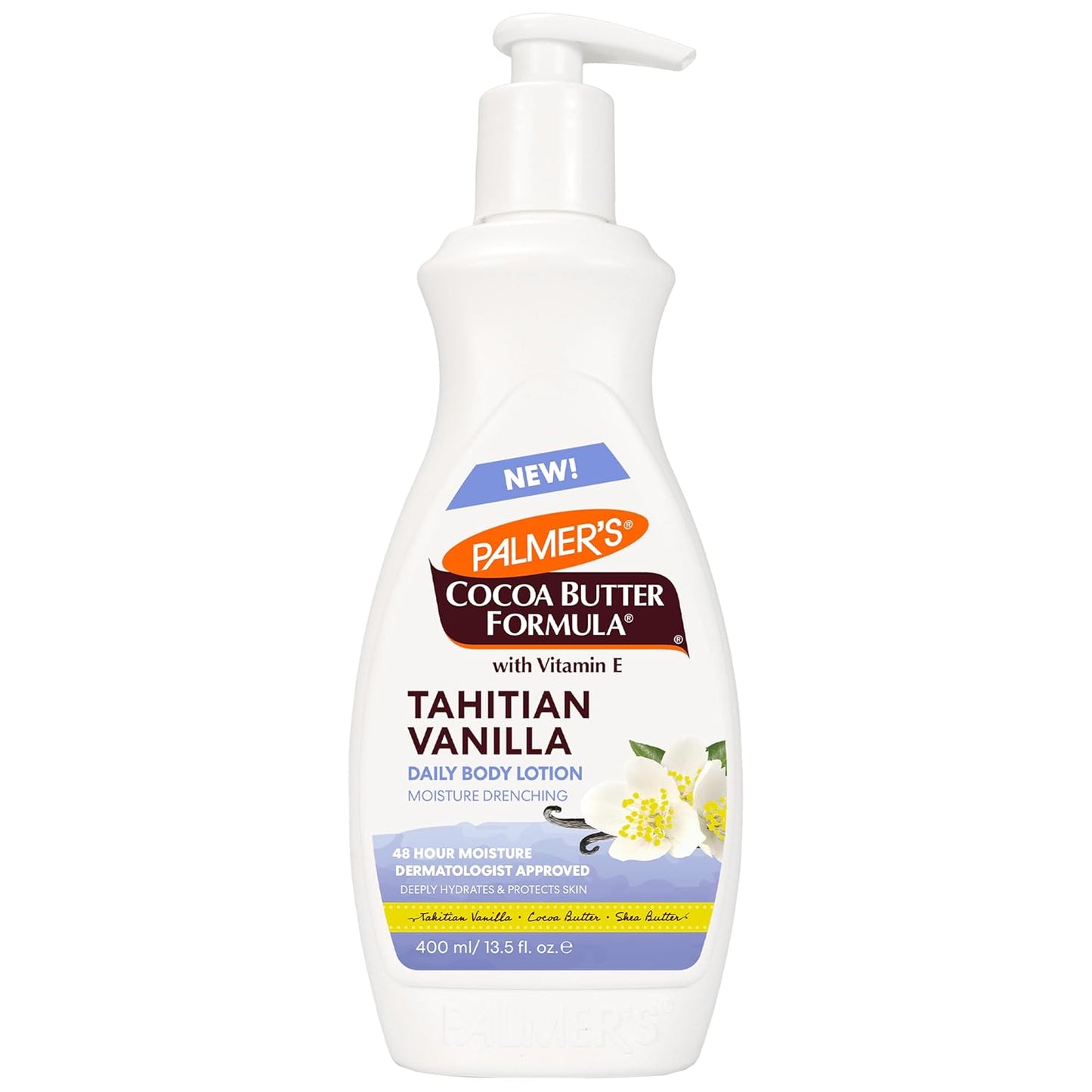48-hour long-lasting hydration claim powered by shea butter and sweet almond oil