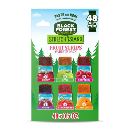 48 individually wrapped 0.5 oz fruit strips per box
