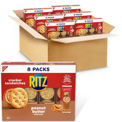 48 individually wrapped snack packs (6 boxes of 8) totaling 288 cracker sandwiches