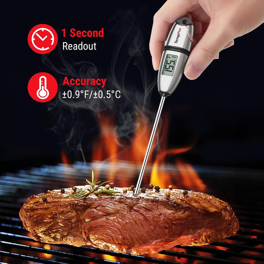 5.3-inch food-grade stainless steel probe