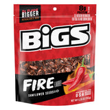 BIGS Sunflower Seeds Fire Flavor – Jumbo Resealable Snack for Camping and Patio Munching