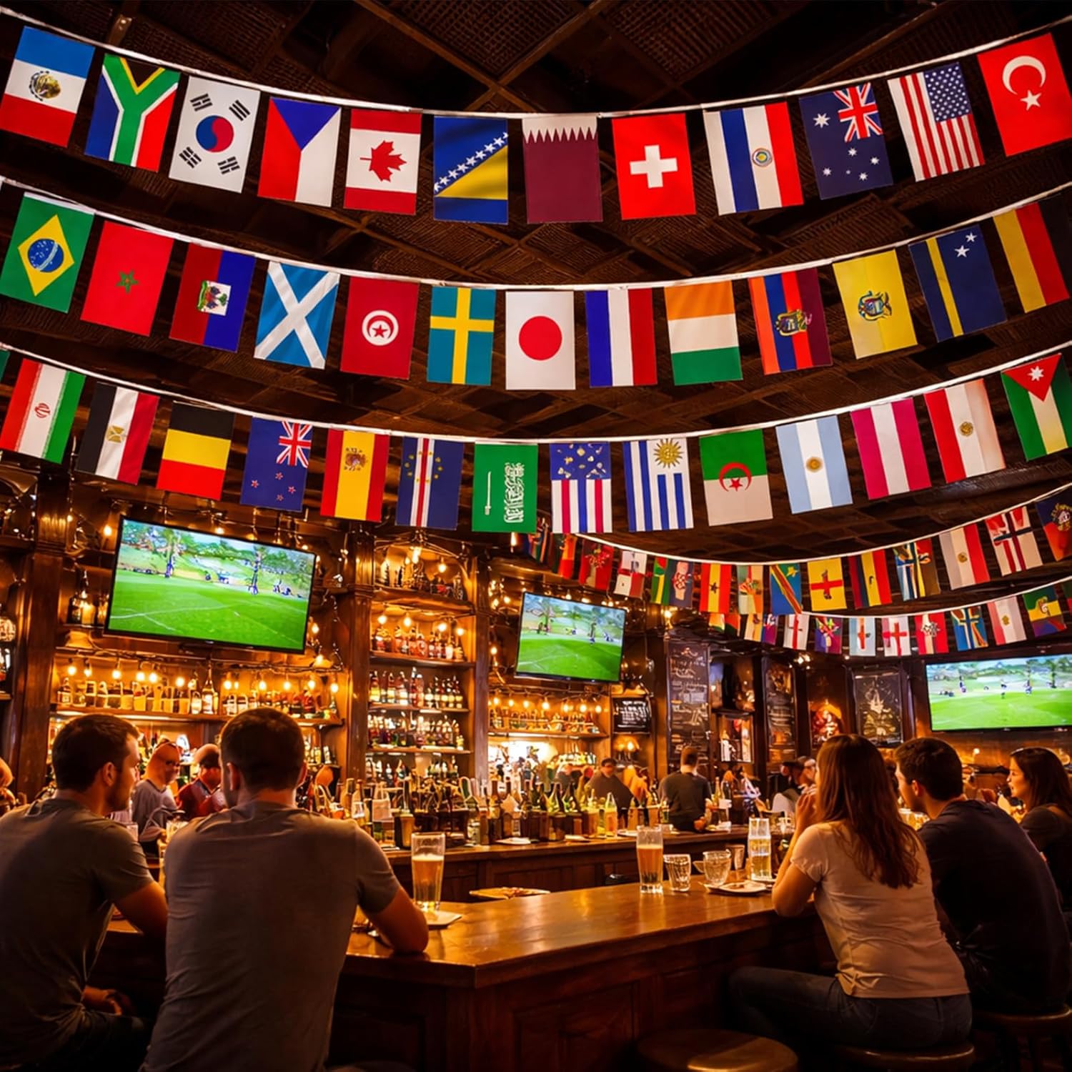 5.5-inch wide rectangular flags with double-sided vivid color printing