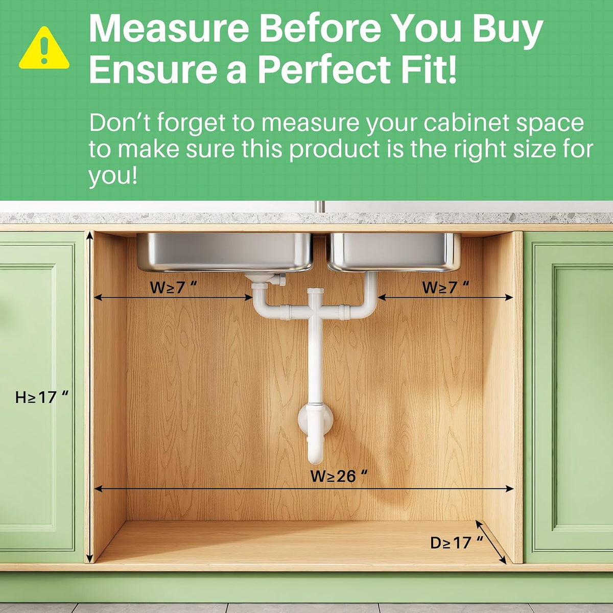 5+ adjustable height settings between tiers for variable item sizes