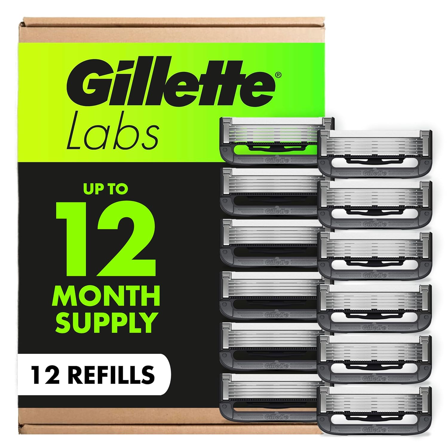 5-blade cartridge using gillette's highest-grade blades for maximum closeness