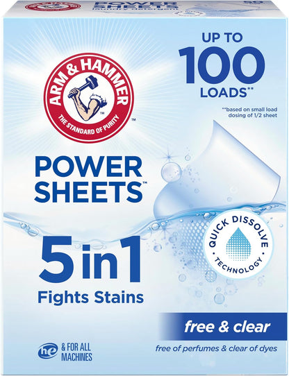 5-in-1 concentrated cleaning formula with the same active ingredients as arm & hammer liquid detergent