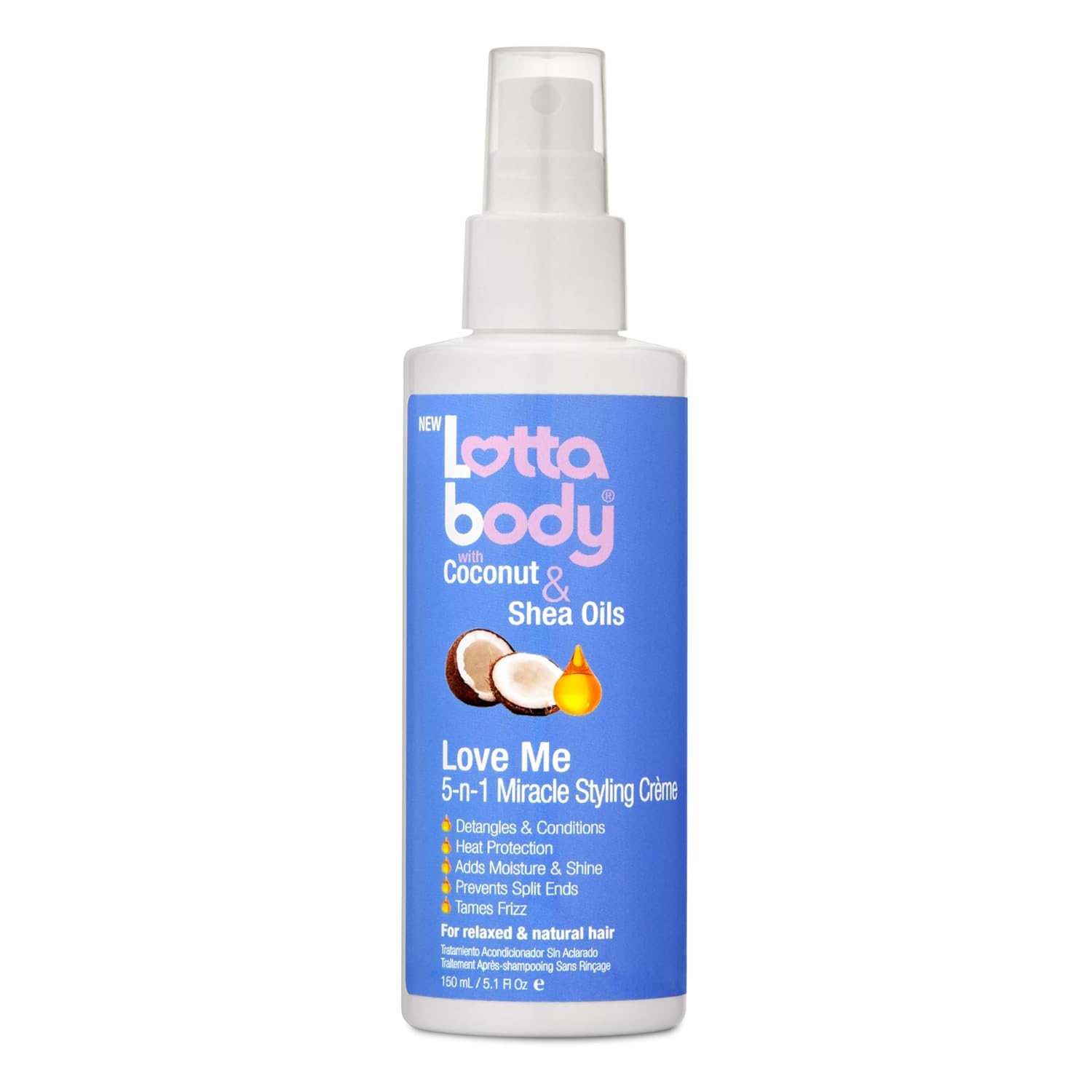 5-in-1 multifunctional leave-in treatment (detangle, condition, heat protect, moisture, frizz control)