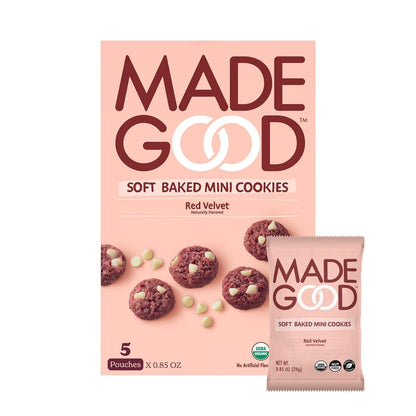 5 individually sealed 0.85oz soft-baked cookie packs