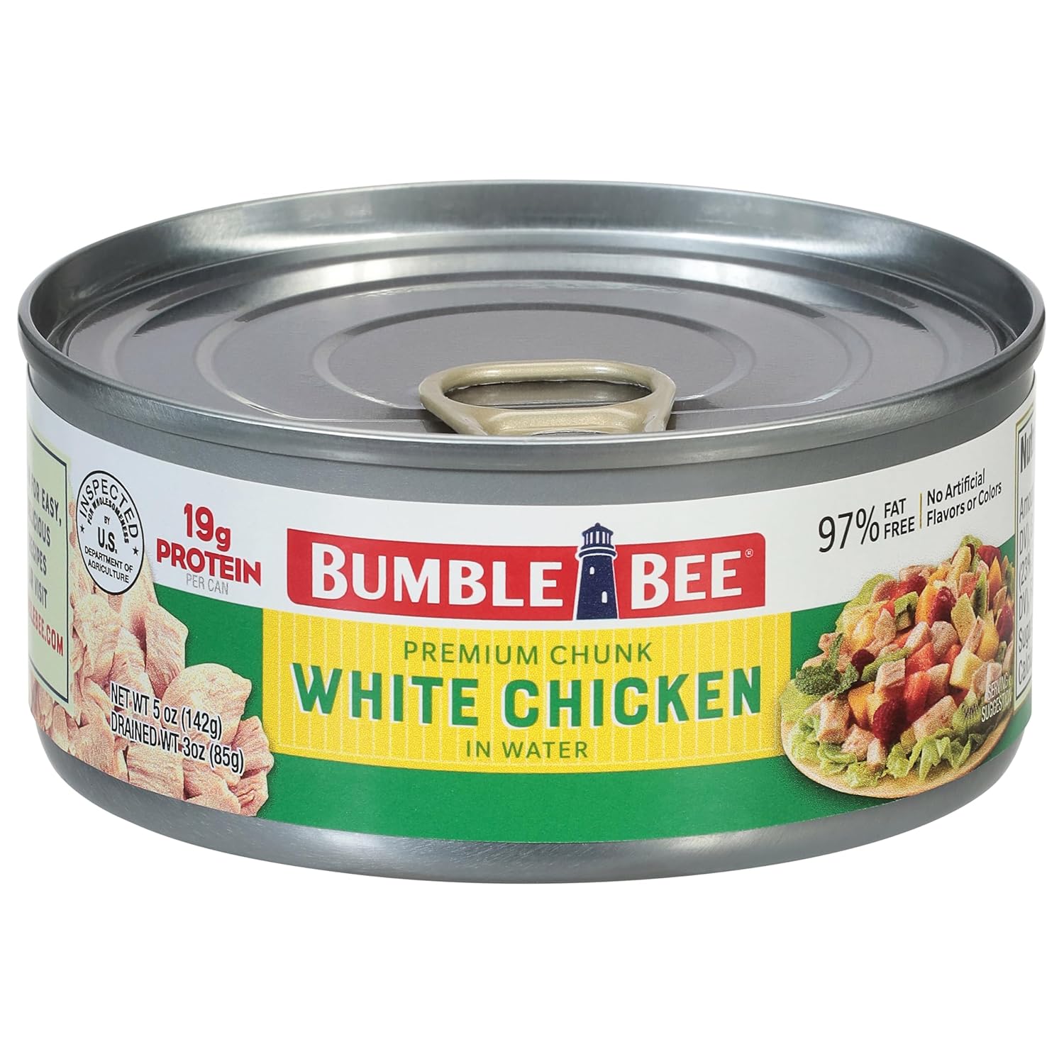 5 oz single-serve can with 19g protein per serving