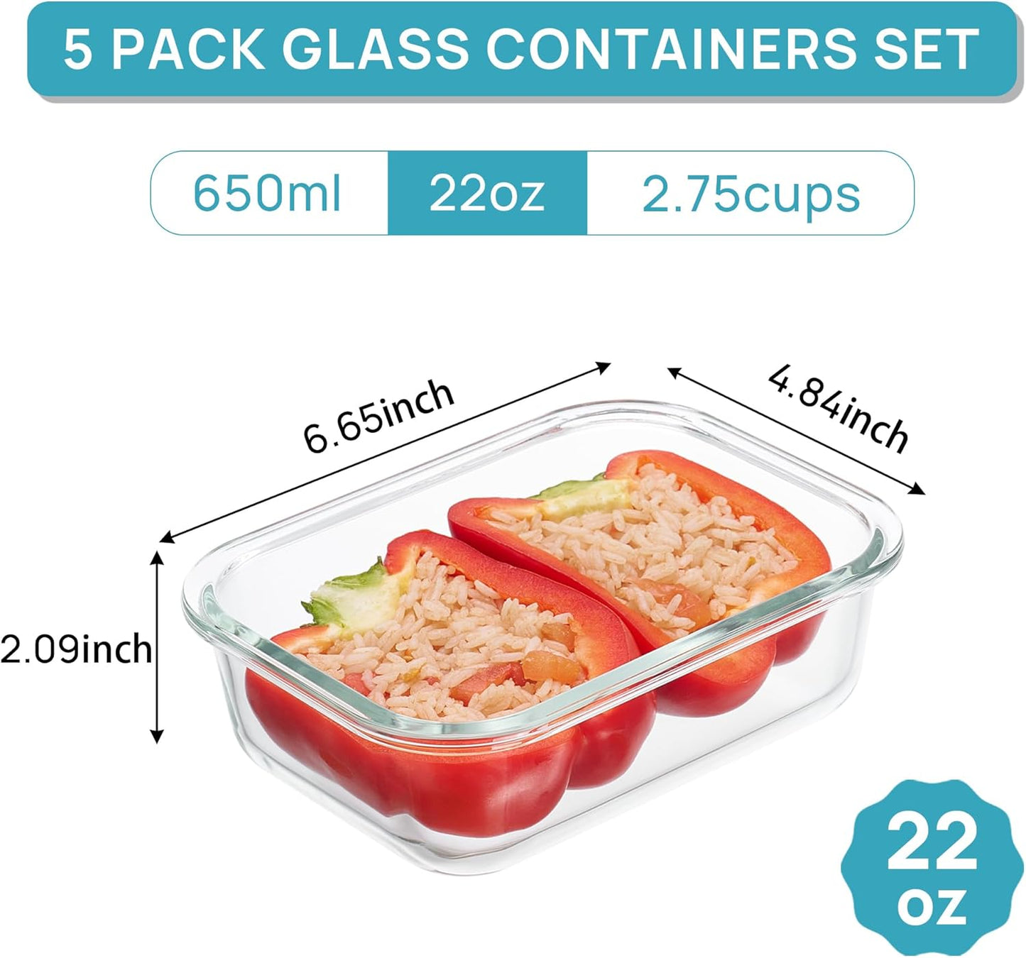 5-pack at 22oz (1.4 lb) base size with line extending to 5oz, 17.5oz, 24oz round, 27oz, 30oz, and 35oz