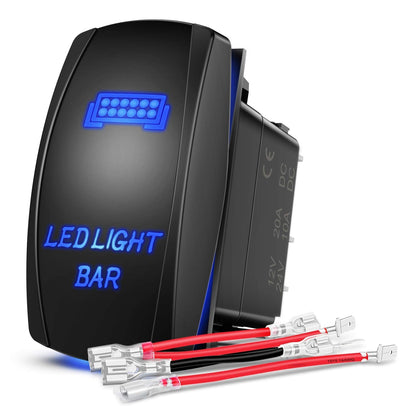 5-pin spst (single pole single throw) on-off rocker switch design