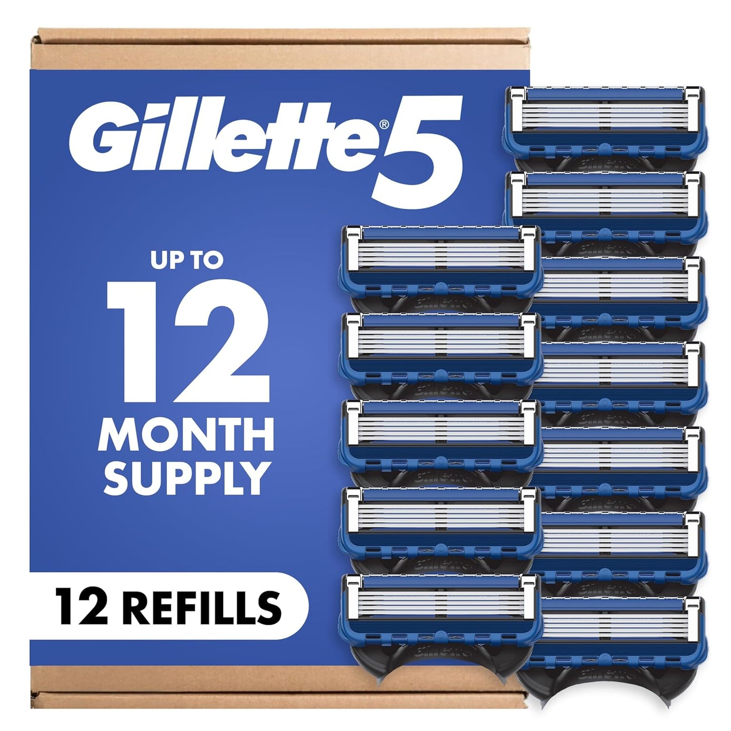 5 precision blades per cartridge for close shaving