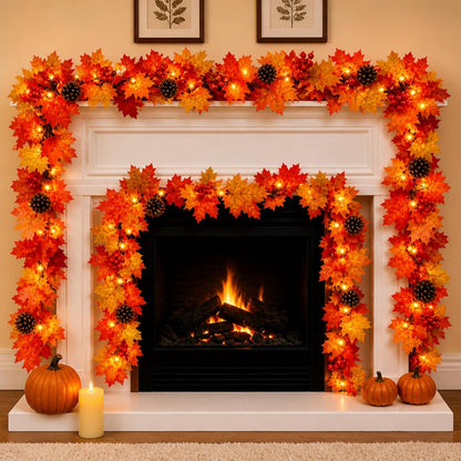 50 built-in warm orange incandescent bulbs (no assembly required)