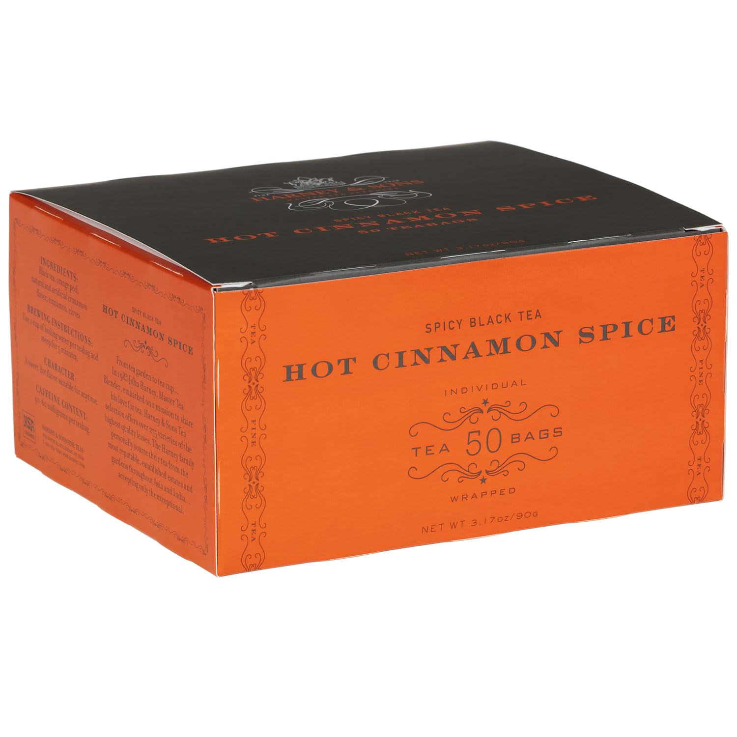 50-count teabag box format for convenience and longevity