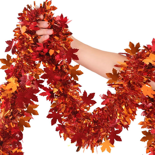 50 feet (15 meters) total garland length with 3.5-inch leaf width