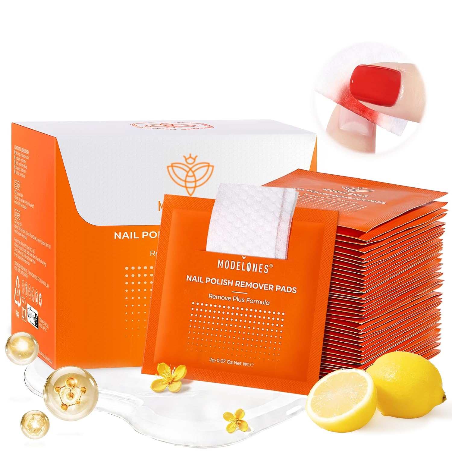 50 individually wrapped acetone-soaked wipes (with 80-count z-milk variant available)