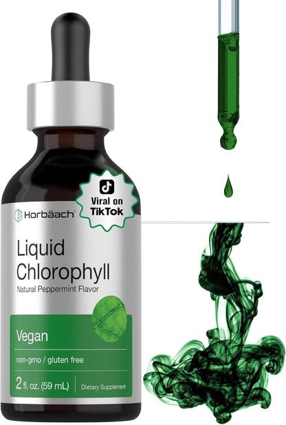 50 mg liquid chlorophyll per two-dropperful serving